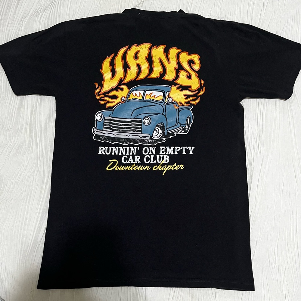 Vans Black Graphic Tee With Foam Design/Pre-Owned Size:M